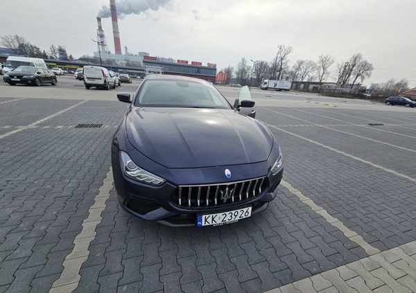 Maserati Ghibli cena 155000 przebieg: 47500, rok produkcji 2018 z Kraków małe 232